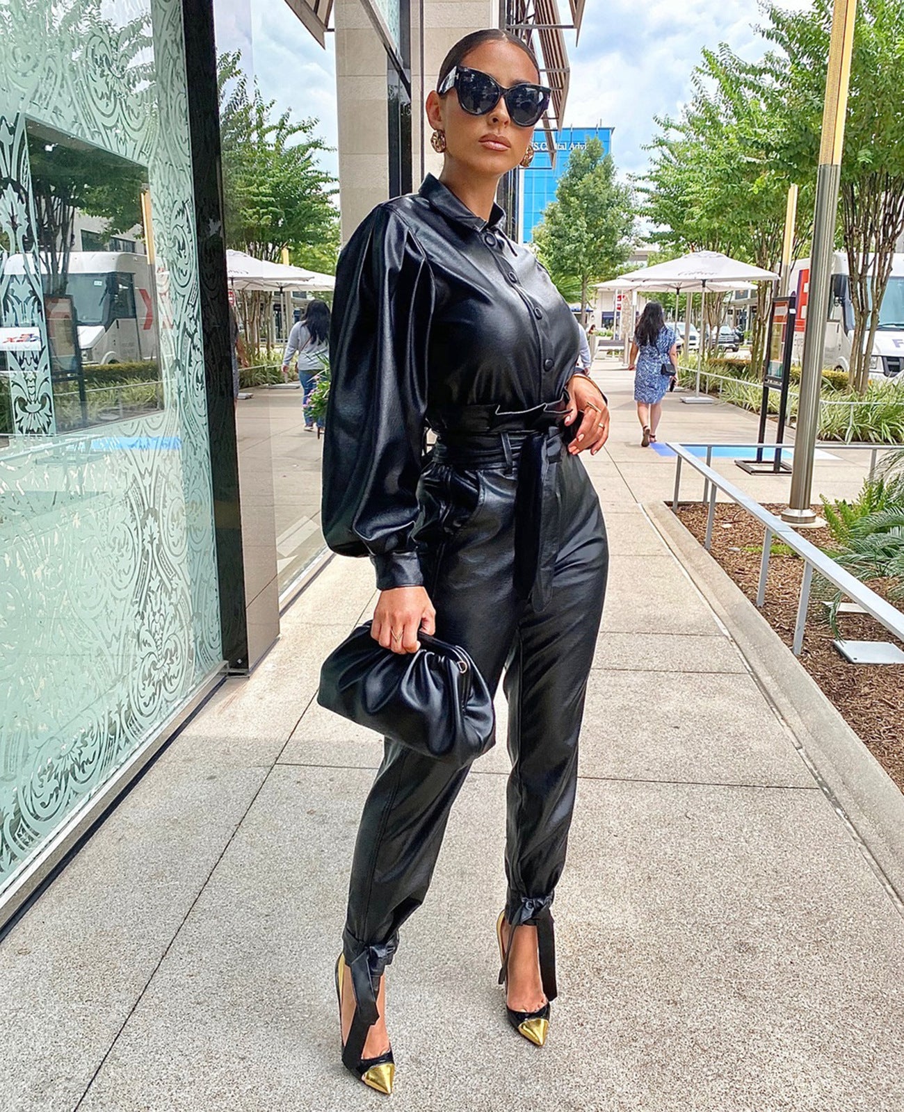 Sleek & Sexy Set™ - PU Leather Two-Piece Set