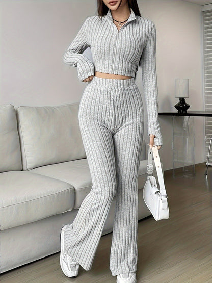 Ribbed High Waist Set