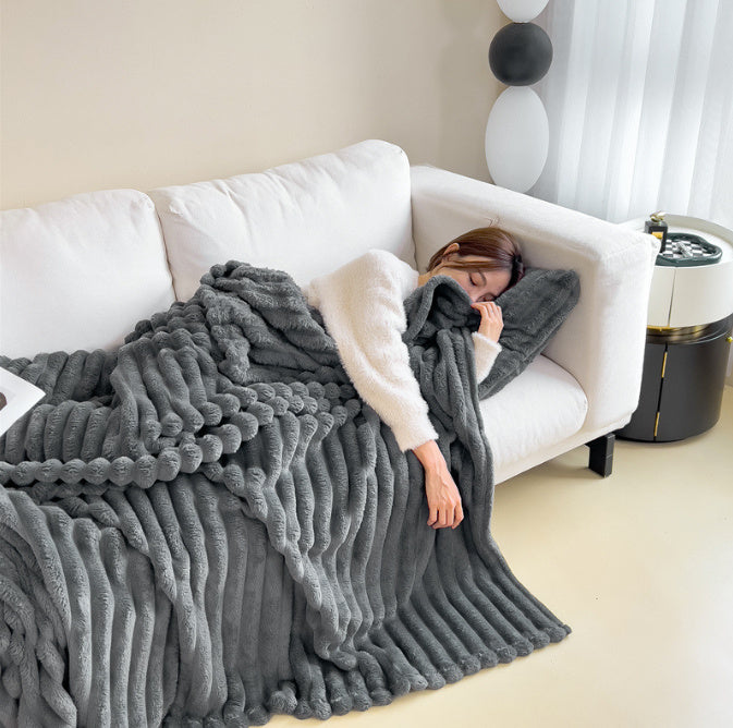 SoftCloud™ Luxe Bubbelfleece Deken – Superzacht, Warm & Fluffy Comfort voor Thuis