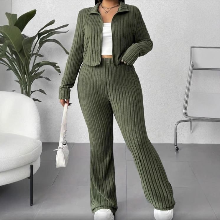 Ribbed High Waist Set