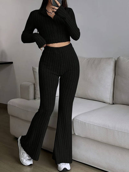 Ribbed High Waist Set