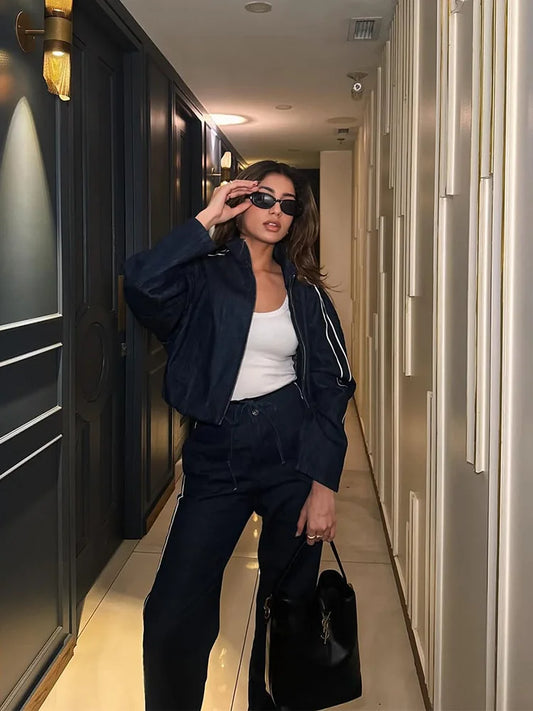 Trendy Co-ord Set Dames - High Street Jas & Broek |Herfst/Winter 2025/2026 Fashion Outfit