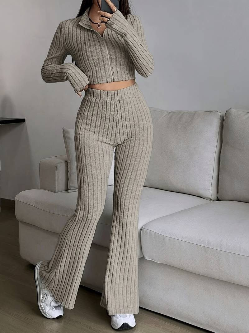 Ribbed High Waist Set