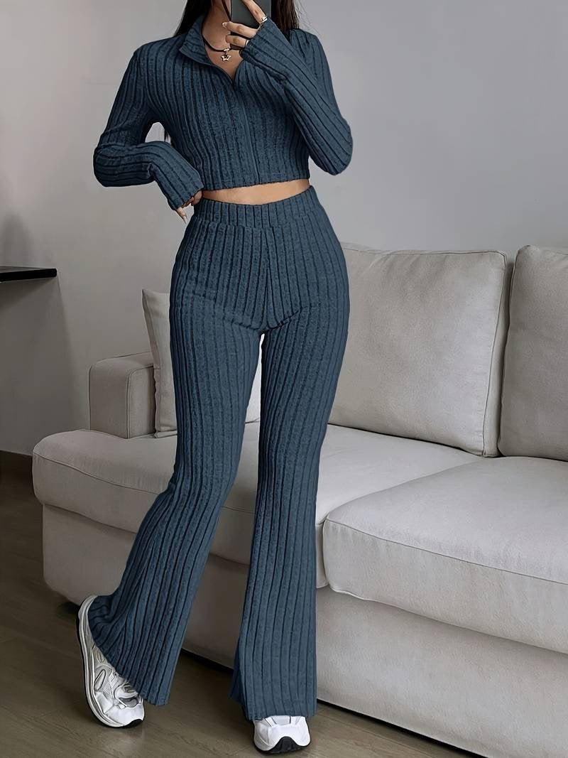 Ribbed High Waist Set