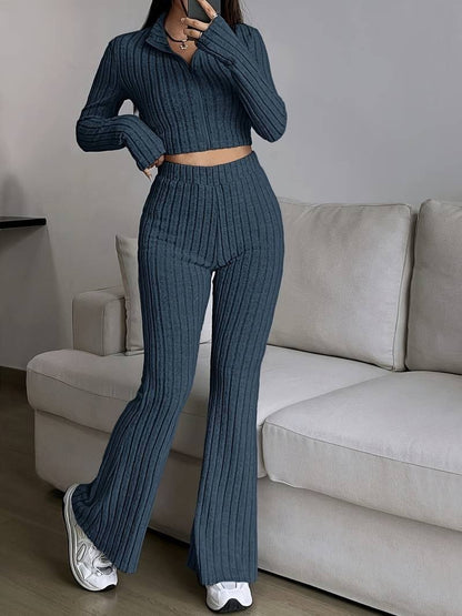 Ribbed High Waist Set
